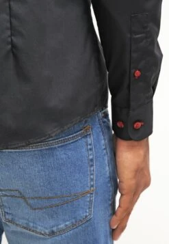 Pier One Skjorte - Black/Red -Pier One 1cc26882c4194d1486a01c69112de5b1