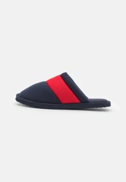 Pier One Unisex - Tøfler - Dark Blue/Red