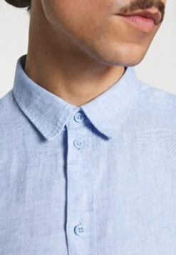 Pier One Skjorte - Mottled Blue -Pier One 26fad038e1bb453fbae1f1cd8d39d1af