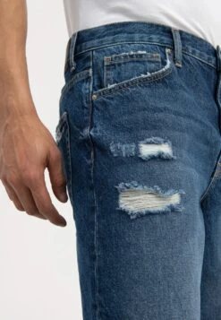 Pier One Jeansshorts - Dark Blue Denim -Pier One 276254a4979c4bad9439f125663ea190