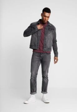 Pier One 5 Pack - T-Shirts - Mottled Bordeaux/White