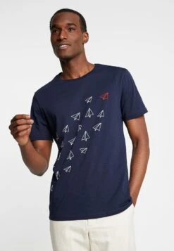 Pier One T-Shirts Med Print - Dark Blue