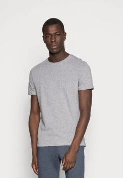 Pier One 3 Pack - T-Shirts - White/Black/Light Grey -Pier One 4076e7e50d3a4fb78cc08ea42ee0eb04