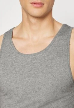 Pier One Rib Vestlue - Undertrøye - Grey/White/Blue -Pier One 651f5eab990948179a19a8d8a182168d