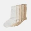 Pier One 5Pack - Sokker - Off-White/Beige/Tan