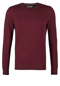 Pier One Basic Crewneck - Strikkegenser - Bordeaux -Pier One 85d6d8a383134993bde44fb81e406306
