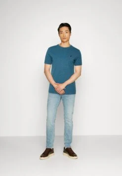 Pier One 5 Pack - T-Shirts - Mottled Blue/Light Green/Off-White