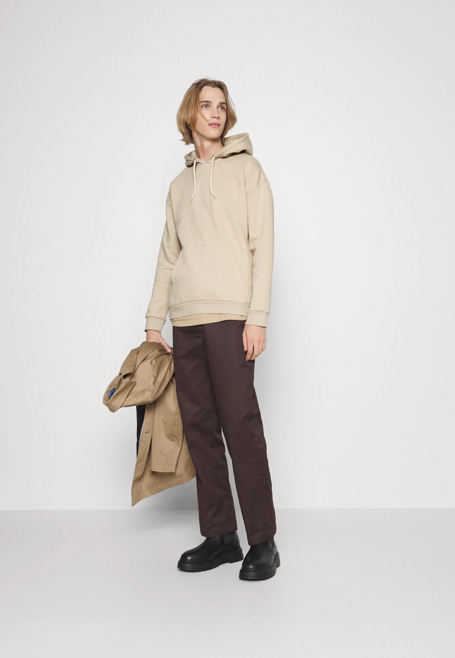 Pier One 2 Pack - Hoodie - Black/ Beige 3 Pier One 2 Pack - Hoodie - Black/ Beige