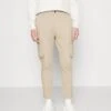 Pier One Cuffed Skinny Trouser- Cargobukse - Tan