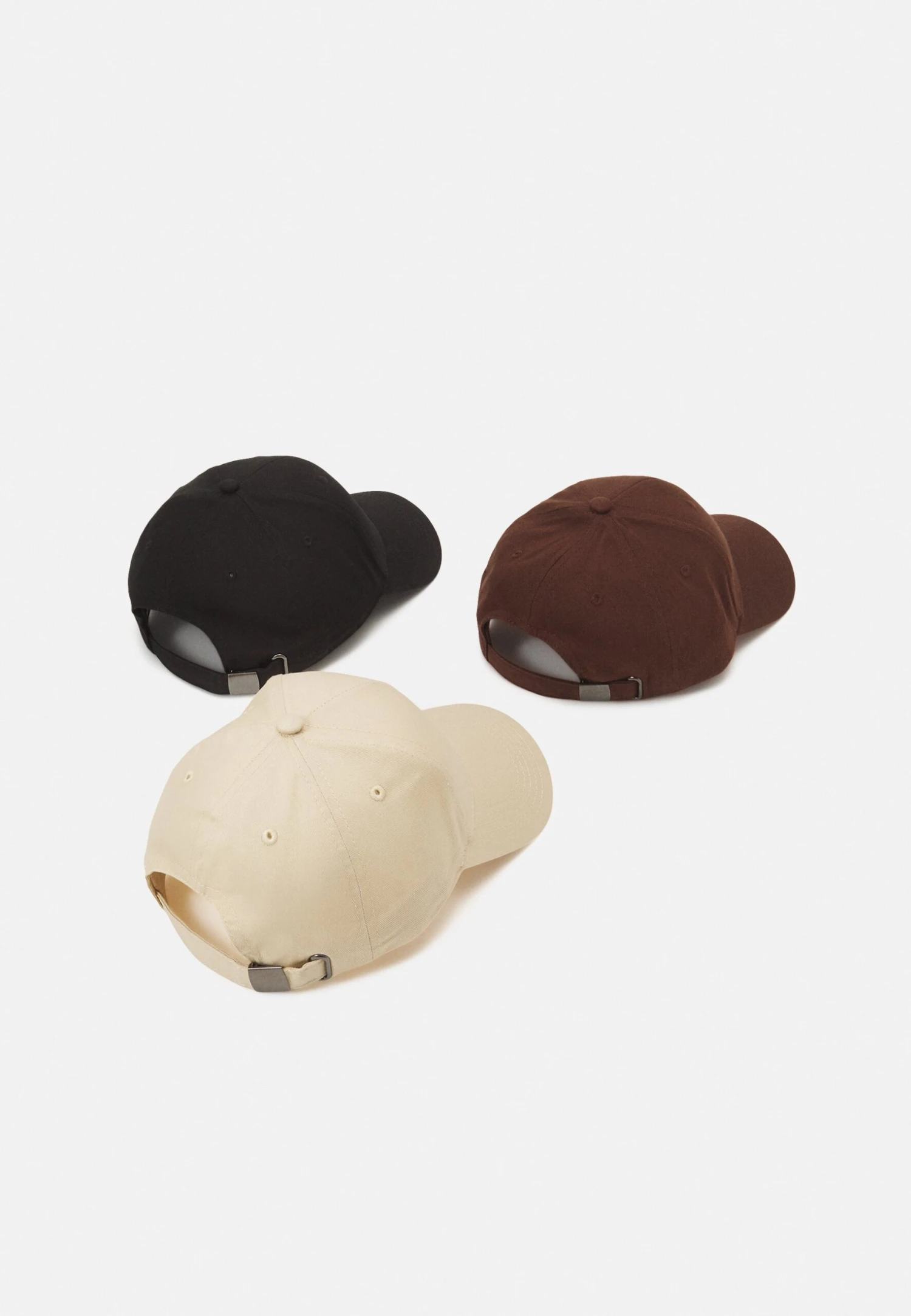 Pier One Unisex 3 Pack - Cap - Black/Dark Brown/Beige 4 Pier One Unisex 3 Pack - Cap - Black/Dark Brown/Beige - Bilde 2