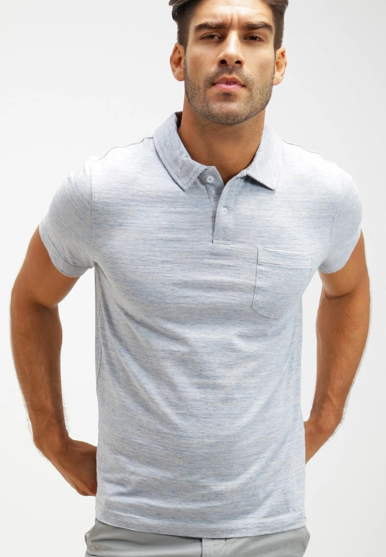 Pier One Poloskjorter - Light Blue Melange 3 Pier One Poloskjorter - Light Blue Melange