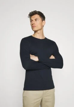 Pier One 2 Pack - Topper Langermet - Dark Blue/Mottled Grey -Pier One b420109f082c43d2a24914f5e6ed3c25