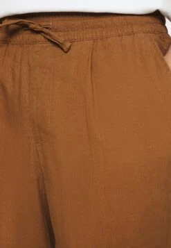 Pier One Drawcord Trousers Linen Blend - Bukse - Brown -Pier One bedf8e1eb0ea4ab1b26ff4d546d32792