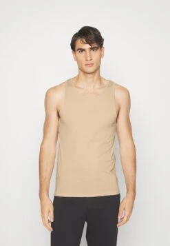 Pier One 3Pck Skin Tone Rib Vest- Undertrøye - Beige -Pier One c645e880075b49cdbd9fc51c185634a2