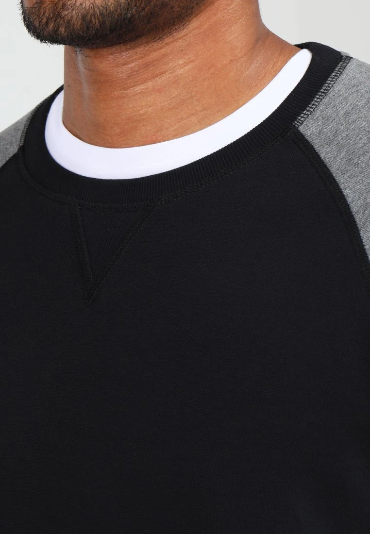 Pier One Sweatshirt - Grey Melange/Black 6 Pier One Sweatshirt - Grey Melange/Black - Bilde 4