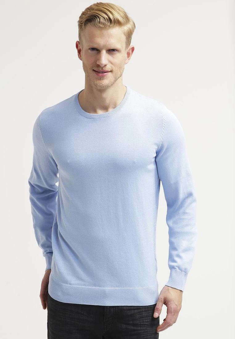 Pier One Basic Crewneck - Strikkegenser - Light Blue 3 Pier One Basic Crewneck - Strikkegenser - Light Blue