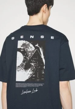 Pier One Sense Tee- T-Shirts Med Print - Dark Blue -Pier One e690df0b9a214c2fa436c69165ff17cd