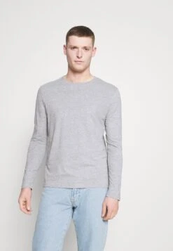 Pier One 5 Pack - Topper Langermet - White/Dark Blu/Grey -Pier One f1774a4a7a3f444e865f7b6e75b4c3ba