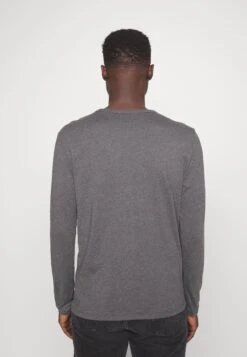 Pier One Topper Langermet - Dark Grey Melange -Pier One f35685a0e4bf407199ea236fecc99e93