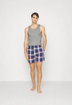 Pier One Rib Vestlue - Undertrøye - Grey/White/Blue -Pier One f8ddb41195be4b5bb703e55193394016